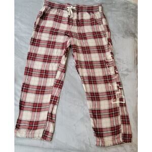 American Eagle Outfitters red plaid pajama pants womens Medium lounge Christmas